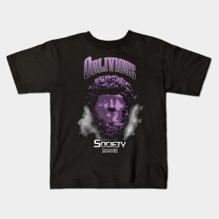 Oblivious Society Head In The Clouds MMXXIII Streetwear Graphic Design Kids T-Shirt